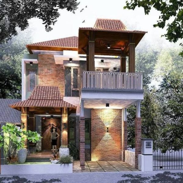 Rumah Limasan Balkon Tradisional